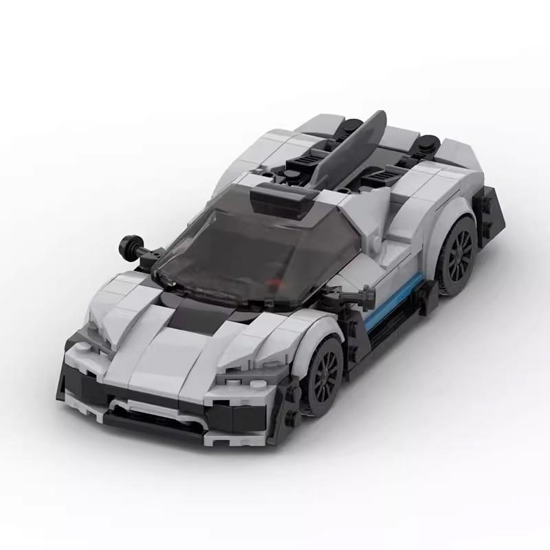 Конструктор MOC 8-ячеистая модель суперкара, детали для сборки своими руками, игрушка для мальчиков