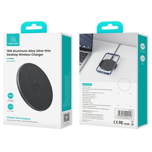 USAMS Inductive Charger US-CD223 15W black CD223ZJ01