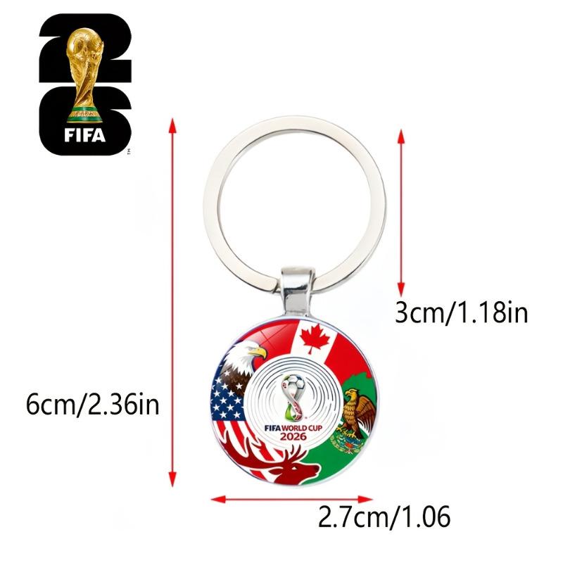 1 шт. Брелок в классическом стиле Чемпионата мира по футболу FIFA, красный кулон из цинкового сплава, для офиса, вечеринки на открытом воздухе, подарок