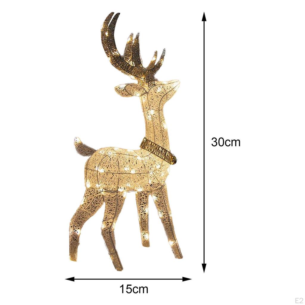 Christmas Deer Lights Lighted Holiday Figure for Outdoor Porch