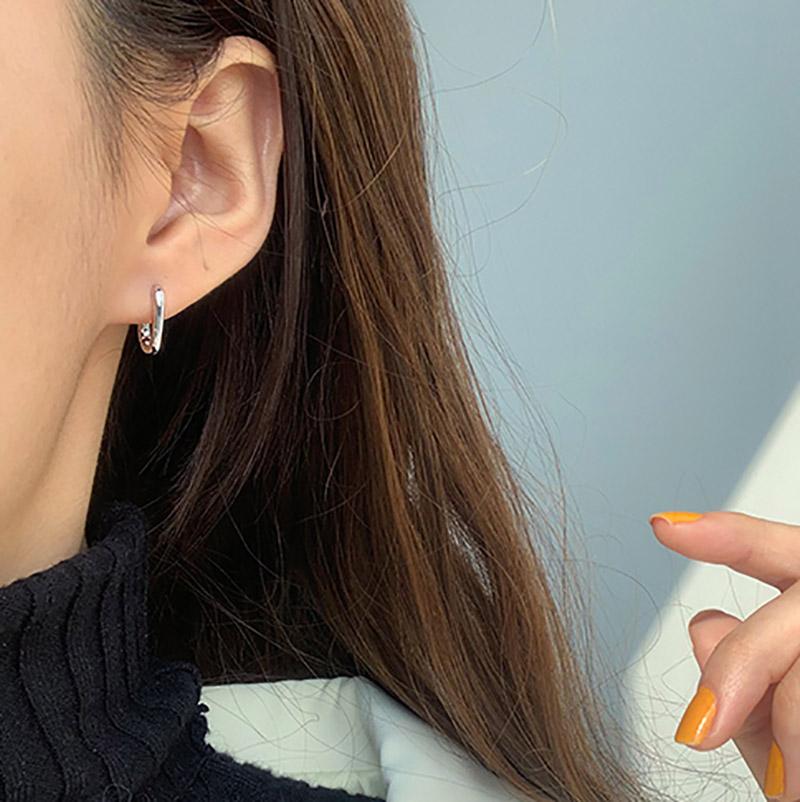 Предотвращающие аллергию серьги-пусеты серебристого цвета Французская мода Винтаж Ручная работа U-образные круглые Свадебные украшения Подарки KTJ