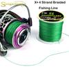 X+4 Strand Braided Fishing Line Rope Multifilament Fishing Lines Carp Fishing Saltwater Smooth PE Fishing Lines