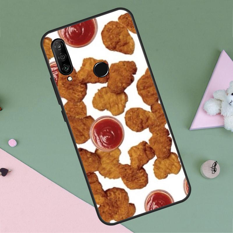 Картошка Фри Бургер Пицца Для Huawei P20 P40 Lite P60 P30 Pro Nova 5T 9 10 SE 12s 12i 11i Y90 Y70 Y60 Y61 Y72 Y91 Чехол