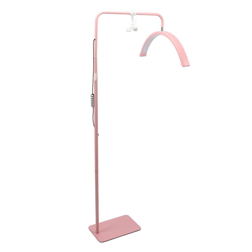 Half Moon Light U Shaped LED Fill Light Height Adjustable Infinitely Dimmable Beauty Floor Lamp for