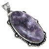 Pendant Lepidolite Gemstone Handmade Mother's Day Gift Silver Jewelry 2.25"