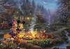 Ceaco Disney Thomas Kinkade Микки Минни Милая Костер 1000 элементов Пазл - - - & -