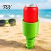 Lawn Cup Holder Beach Sand Holder, Stable Spiral Screw-in Beverage Stake, 3D Drink Print Portable Coaster for Picnic And Camping