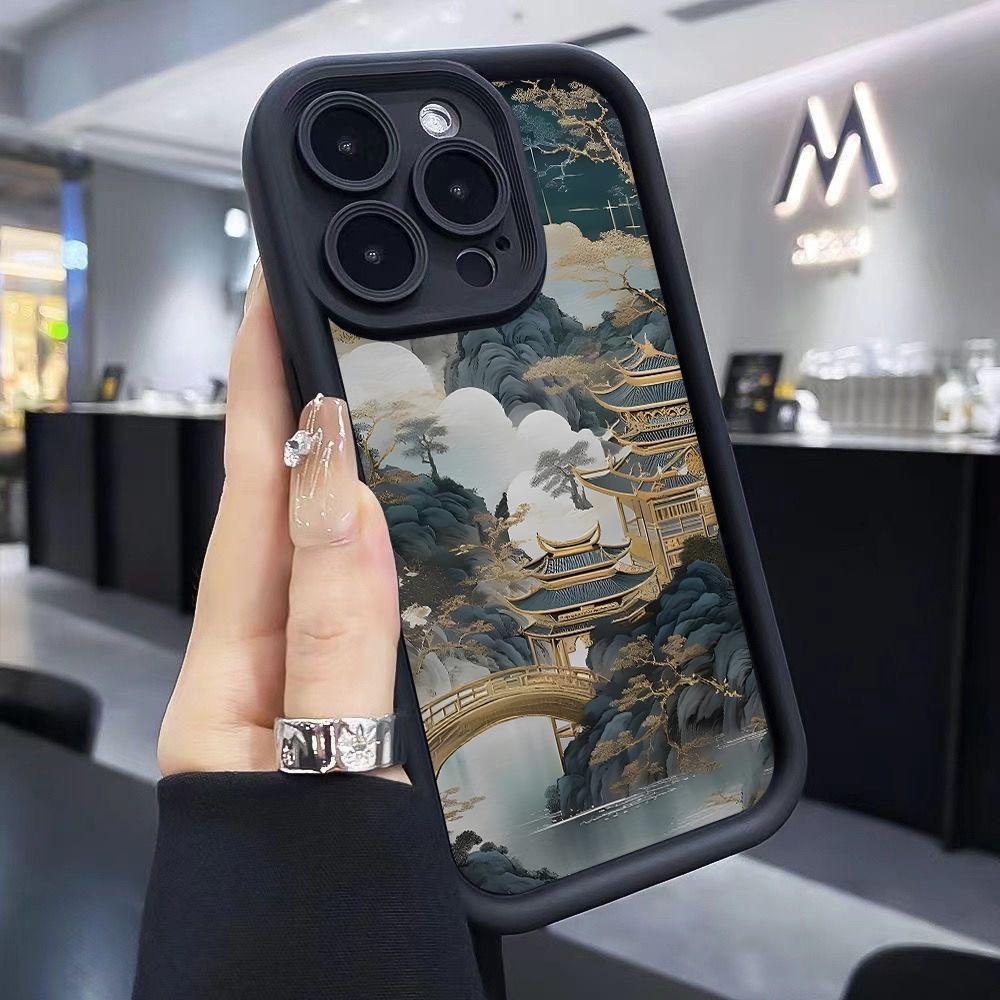 Чехол для телефона с изображением пейзажей, павильонов, башен для Xiaomi Redmi Note 14 13 12s 12 11 10 9s 9 8 7 A5 Pro Plus 4G 5G, мягкая задняя крышка из ТПУ
