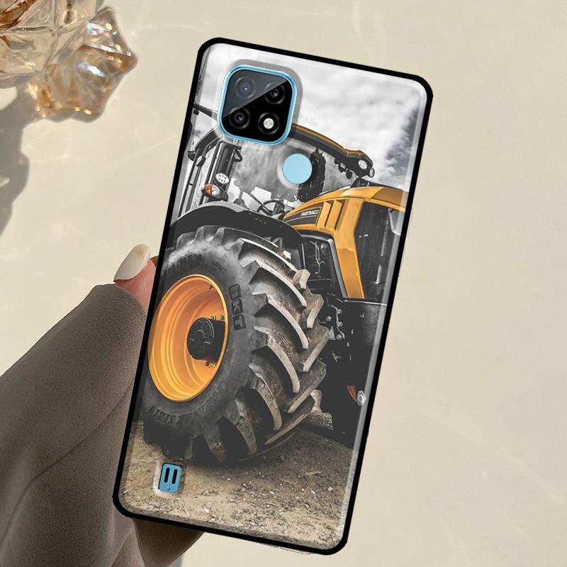 Чехол для телефона Realme 13 11 10 12 14 Pro Plus GT 5 6 6T GT7 Pro C67 C61 C53 C51 C21Y C25S C75 C55 с рисунком Сельскохозяйственный трактор