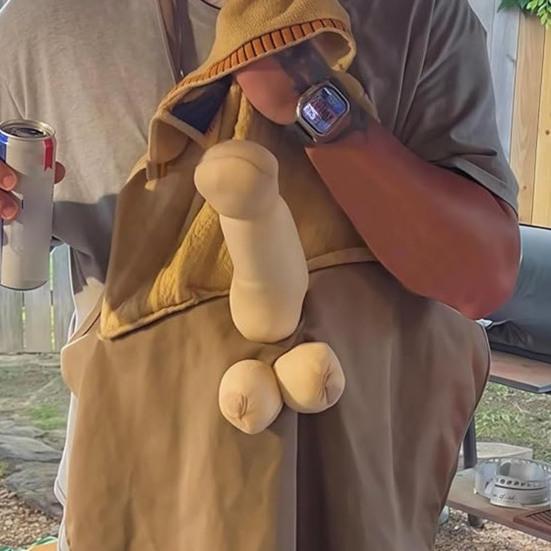 Мужской фартук для розыгрышей с карманом-сюрпризом, новинка, кухонный фартук, подарок для вечеринки холостяка/мальчишника, подарок для барбекю