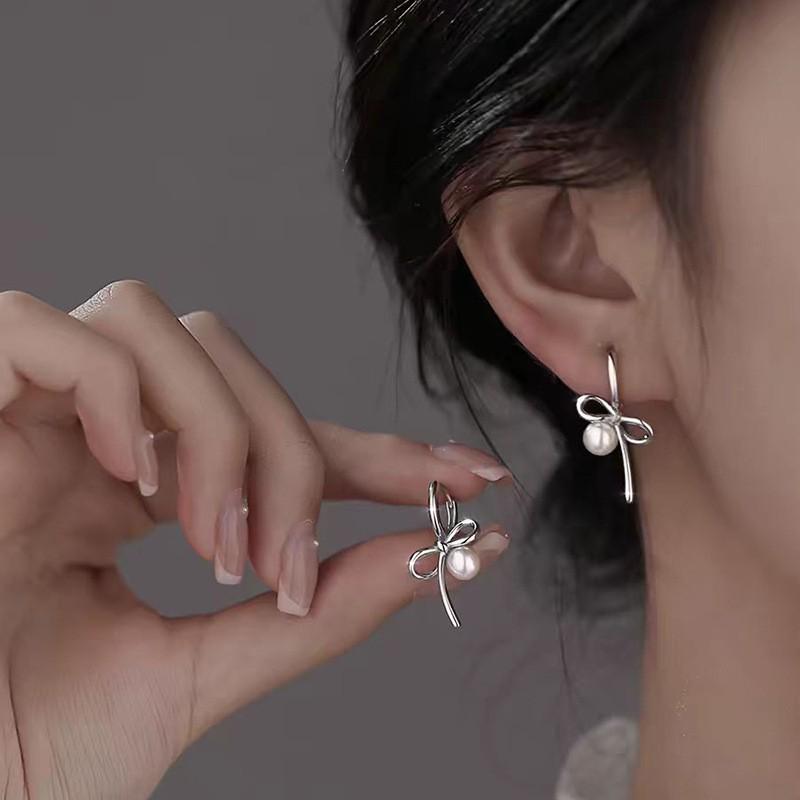 Серьги-кольца из стерлингового серебра 925 пробы: 2025 Современный Нишевый Дизайн - Элегантный и Роскошный для Женщин