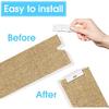80 Pieces Vertical Blind Repair White Vane Savers Blind Repair Clips Window Replacement Slats for Fixing Vertical Window Shades Slats