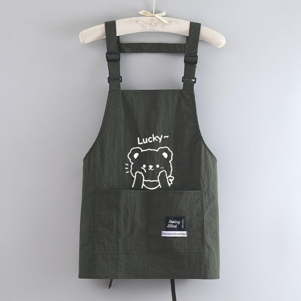 Anti-fouling Chef Apron Waterproof Cooking Baking Bibs Portable Kitchen Apron for Home Kitchen