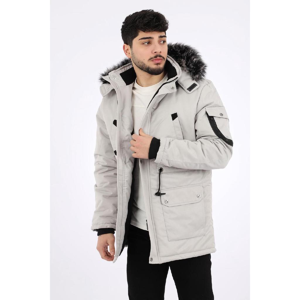 Bill Fur Lined Hooded Coat