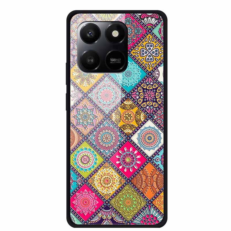Стеклянная задняя крышка для Honor X7d 2025 Чехол X 7 D Coque Жесткий чехол из закаленного стекла для Honor 400 Smart Play 10T 5G Чехол Funda Para