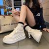 Women's Sport Shoes New Spring Autumn Thi Bot Heightening Skirt Casual Board Shoes