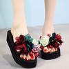 Fashion Female Casual Flower Slipper Women Bow Summer Sandals Slipper Indoor Outdoor Flip-flops Beach Shoes