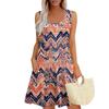 Womens Summer Dresses Loose  Sleeveless Sundresses Dress With Pockets