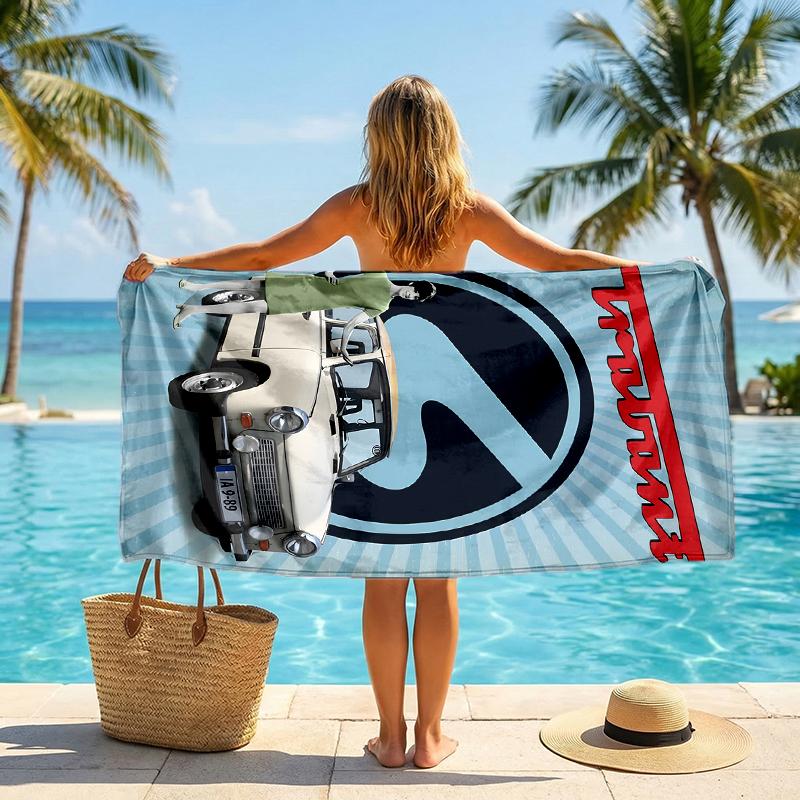Trabant Fashion Beach Towel: Ideal for Summer Adventures Soft, absorbent and quick drying suitable for swimming and bathing