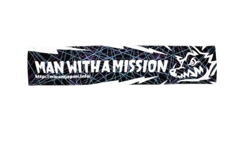 Полотенце-шарф MAN WITH A MISSION (фиолетовый кибер)
