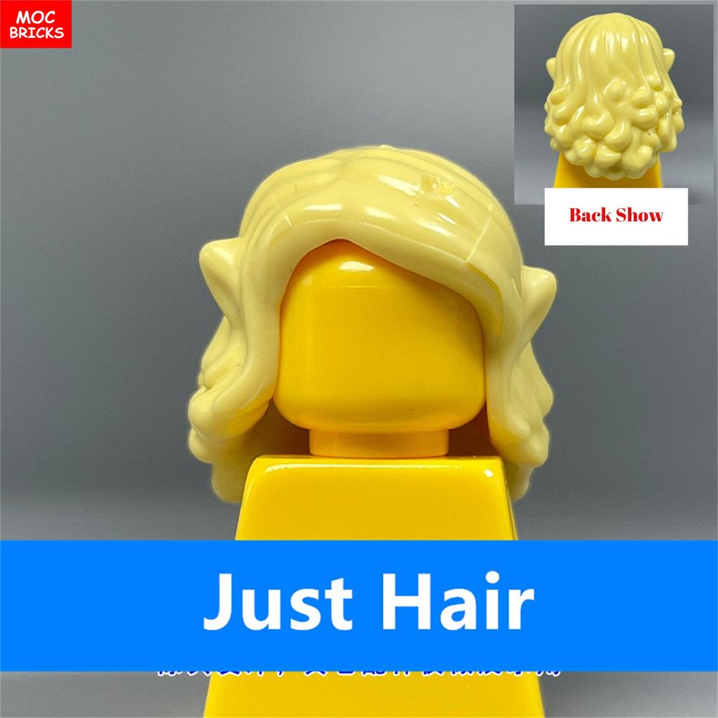 Кирпичики MOC Женские прически Mori Girls Женская модель Прямые волосы 4 см Фигурка Одежда Сборные развивающие конструкторы Игрушки