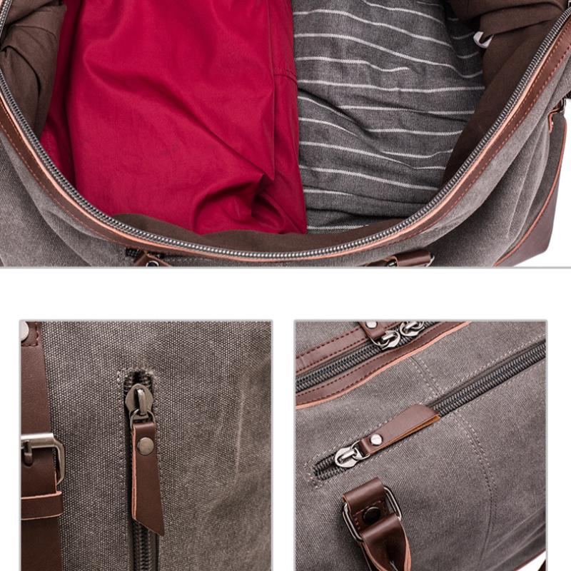 Canvas Travel Bag Men's Outdoor Products Suitcase Travel Fitness Photography Bag Large Capacity Tote Bag