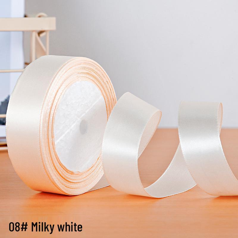 Полиэстеровая атласная лента 2,5 см для подарочной коробки и аксессуаров для волос