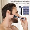 10 PCS Manual Shaver Razor For Men Six Layer Blade With Blade Head Old Style Blades Hair Shaver Unisex Beard Hair Removal Knife