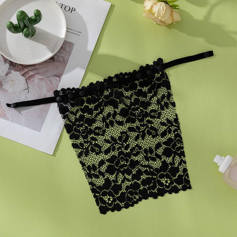 Бесшовный кружевной топ без бретелек для женщин - невидимый бюстгальтер с защитой от воздействия окружающей среды на весну/лето