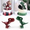 New Dino Theme Tyrannosaurus Cake Topper 3D Party Supplies Favors Dinosaur Cake Toppers Mini Dinosaur Ornament