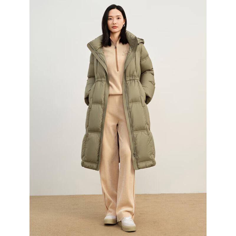 Jiuzi Anna Kou Вдохновленная дофамином женская длинная пуховая куртка с капюшоном