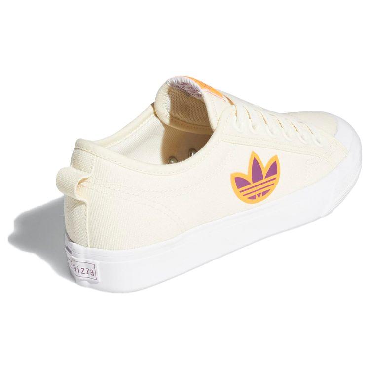 adidas Originals Nizza Trefoil Холщовые Нескользящие Прочные Легкие Низкие Кеды для Скейтбординга Женские кроссовки Кремовые FX9009