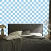 Azure and white checkerboard wallpaper, azure background 50x1000