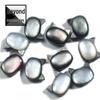 Seashell Kitten Head Beaded Spacer Beads for DIY Jewelry: Black & White Shell Bracelet/Necklace Accessories.