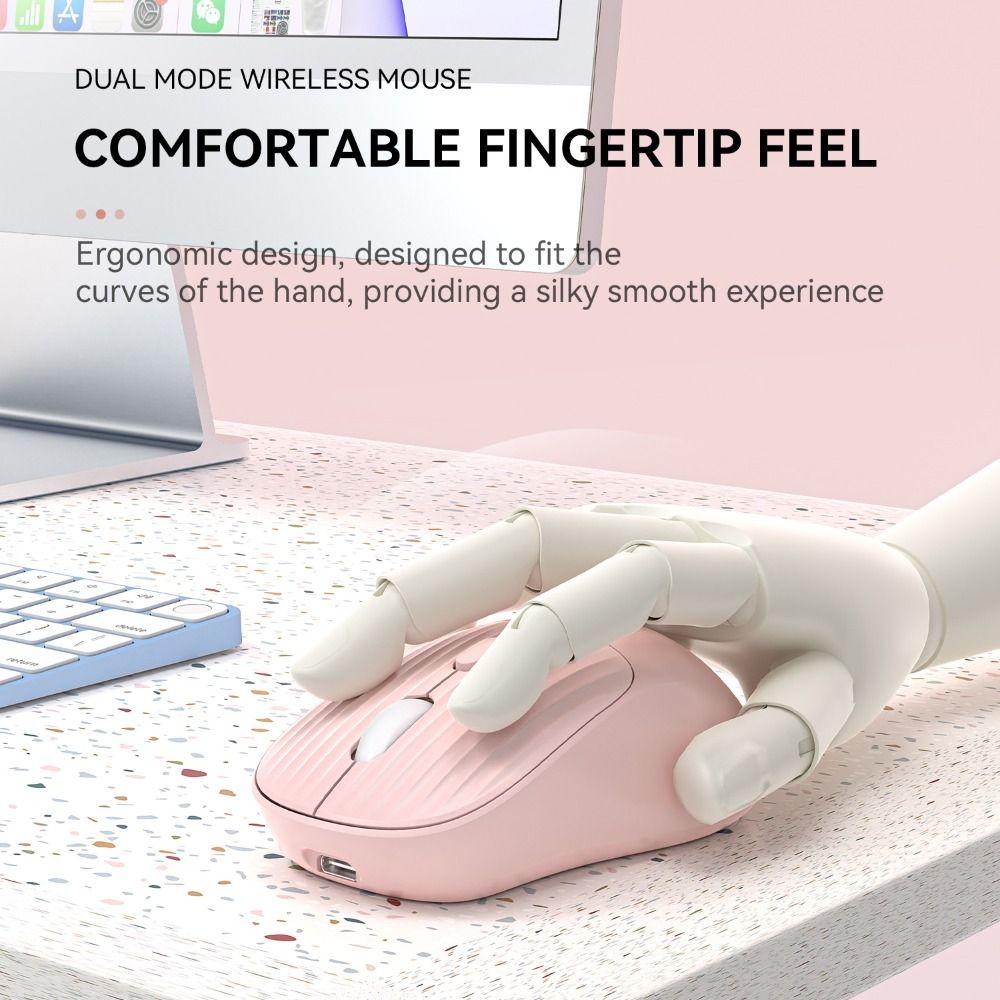 Silent Dual Mode Mouse TYPE-C Charging Rechargeable Computer Mouse  Laptop Accessories