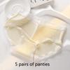 Женские трусики средней длины, облегающие бедра, не оставляющие следов, мягкие хлопковые трусики с рисунком из мультфильма, женские антибактериальные трусики с промежностью