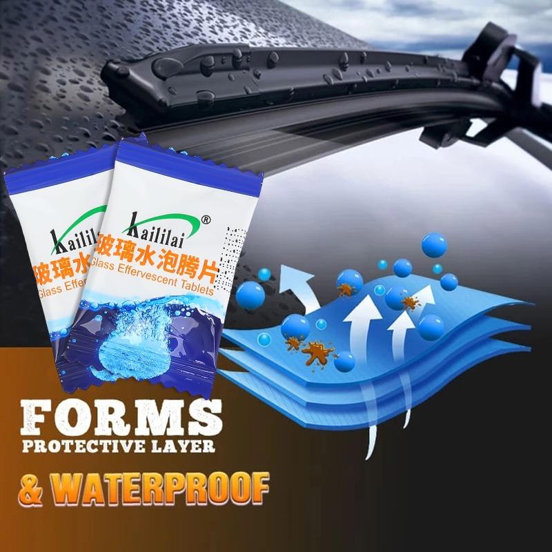 Новые концентрированные таблетки для омывателя лобового стекла автомобиля Твердые шипучие таблетки для стеклоочистителя для очистки стекла окон автомобиля, комнаты, кухни