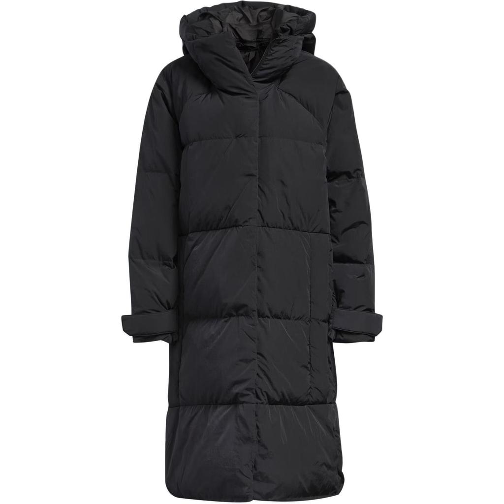 adidas Женский пуховик с капюшоном, женская верхняя одежда, черный FT2541