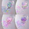Colorful Aurora Bar Glitter Nail Flakes in Bottle, DIY Nail Art Decoration, Press-On Nail Accessories, Shimmer Sequins,9pcs
