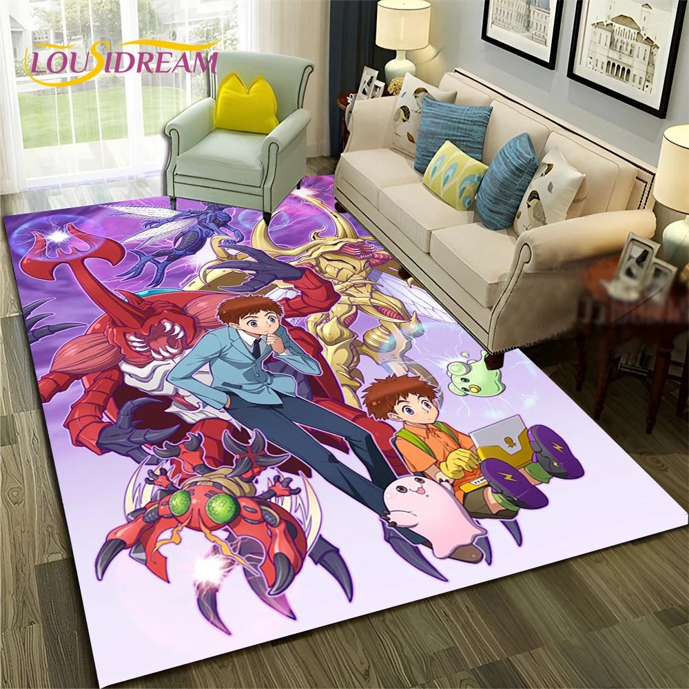 3D ковер с рисунком Digimon Adventure Monster для дома, гостиной, спальни, дивана, коврика, декор, детский коврик, нескользящий напольный коврик