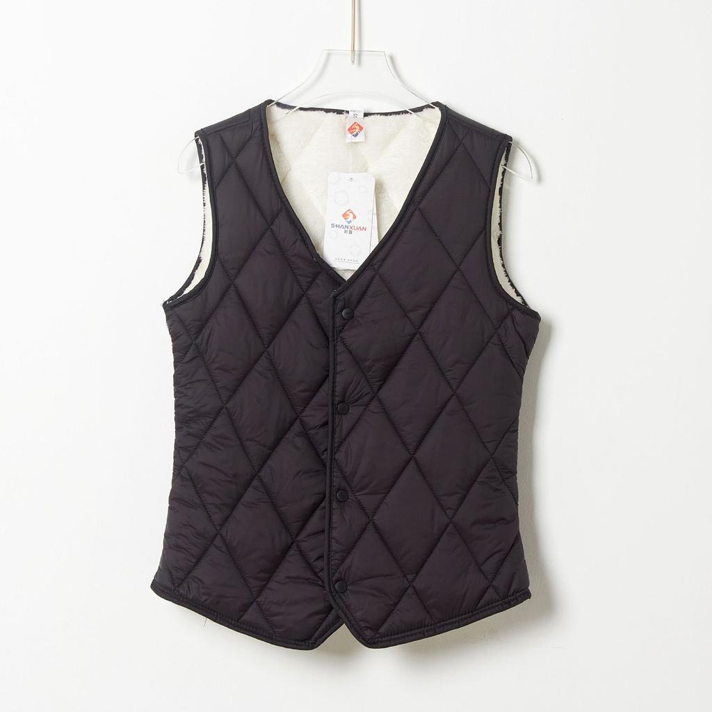 Женская хлопковая одежда, жилет, повседневный пуховый жилет с защитой от холода, тонкий пуховый жилет с воротником-стойкой, куртки