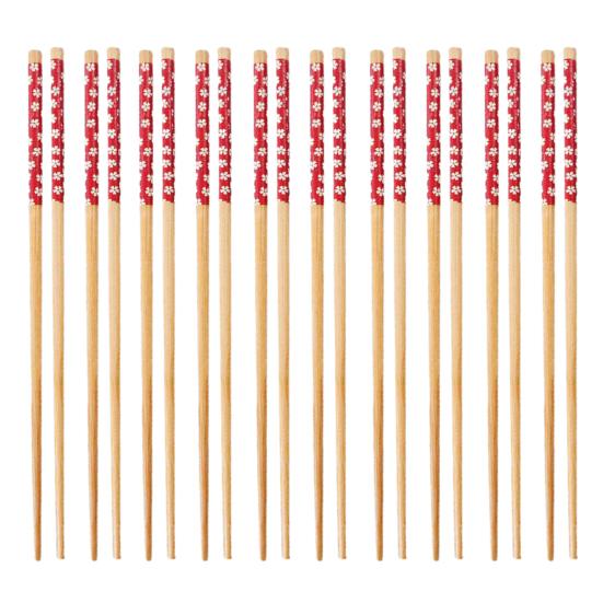 10 пар палочек для еды на обед, нескользящие, многоразовые, практичные, легко моющиеся, деревянные кухонные принадлежности