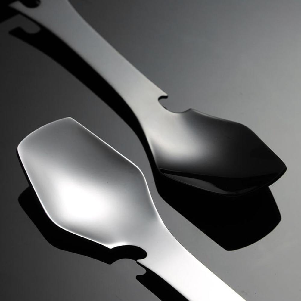 Travel Hiking Portable Multifunctional Outdoor Stainless Steel Tableware Spork Spoon Fork