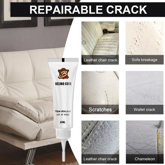 Advanced Leather Repair Gel 20ml Professional Leather Repair Kit Multifunctional Couch Jacket Furniture Repair Cream