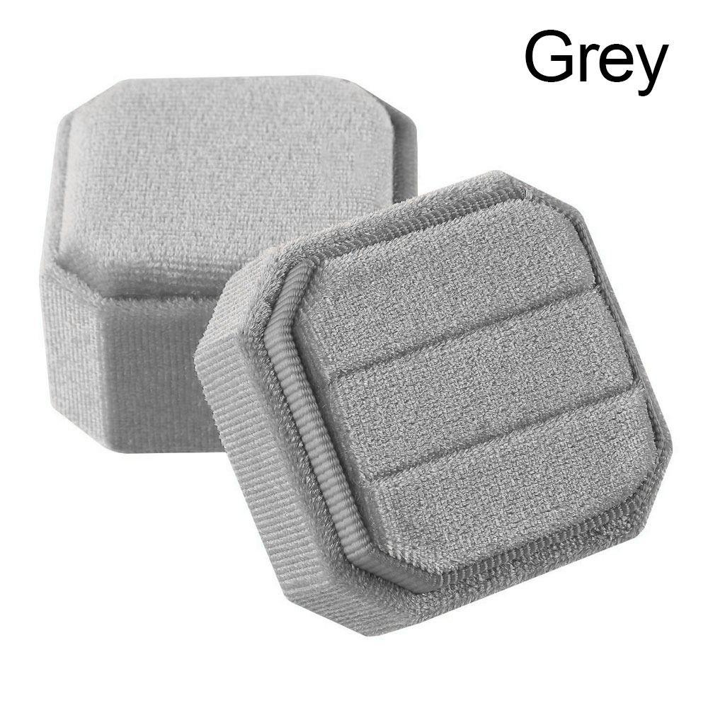 Velvet Jewelry Box Octagon Square Ring Display Box New Packing Box Wedding