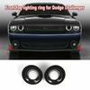 For 15+Dodge Challenger Front Fog Light Cover Lamp Trim Accessories Carbon Fiber