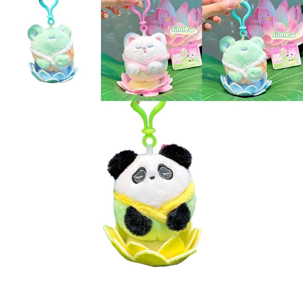 Jinnew Плюшевый Будда Лотос Животное Брелок Подвеска Милый Подарок