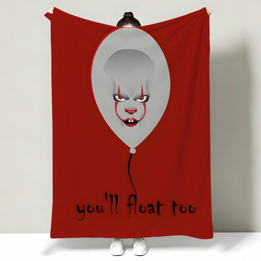 Movie I-It Chapter One Throw Soft Warm Flannel Throw Blanket, Multi-use for Sofa Bed Office Nap