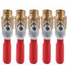 5 Pcs Ball Valve Double Male Thread G1 4 Brass Valve Air Compressor Accessory