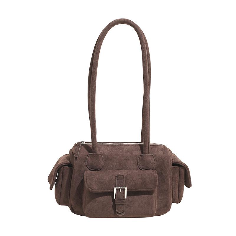 Сумка большой вместимости женская осенне-зимняя ретро 2025 новая универсальная на плечо подмышку повседневная модная дорожная сумка-подушка